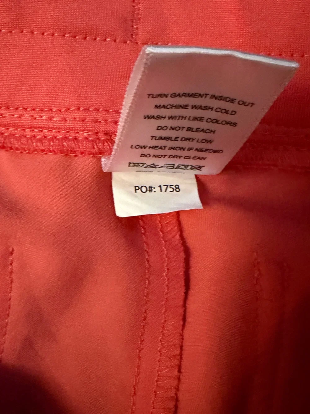 Figs women’s Zamora hot Coral Joggers with Neon Drawstring
